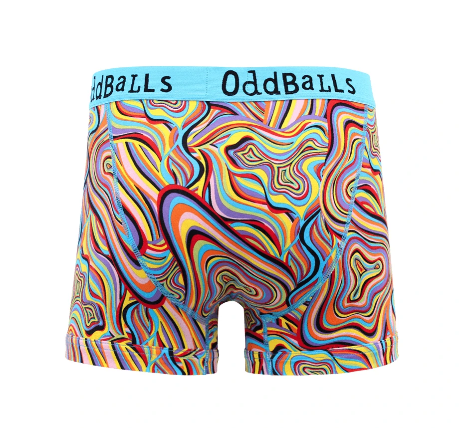 OddBalls Marble Print Teen Boys Boxer Shorts - Comfortable & Fun Underwear 4 OddBalls Marble - Teen Boys Boxer Shorts