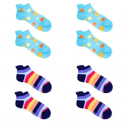 OddBalls Ankle & Trainer Socks Matching Bundle Two - 4 Pack Ankle Sock Bundle