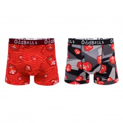 OddBalls Welsh Rugby Union - Home & Away - Mens Boxer Shorts Bundle