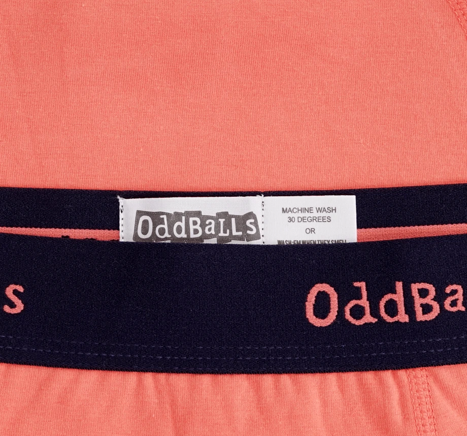 OddBalls Navy & Coral Teen Girls Briefs - Soft Cotton Underwear for Teens 5 OddBalls Navy & Coral - Teen Girls Briefs
