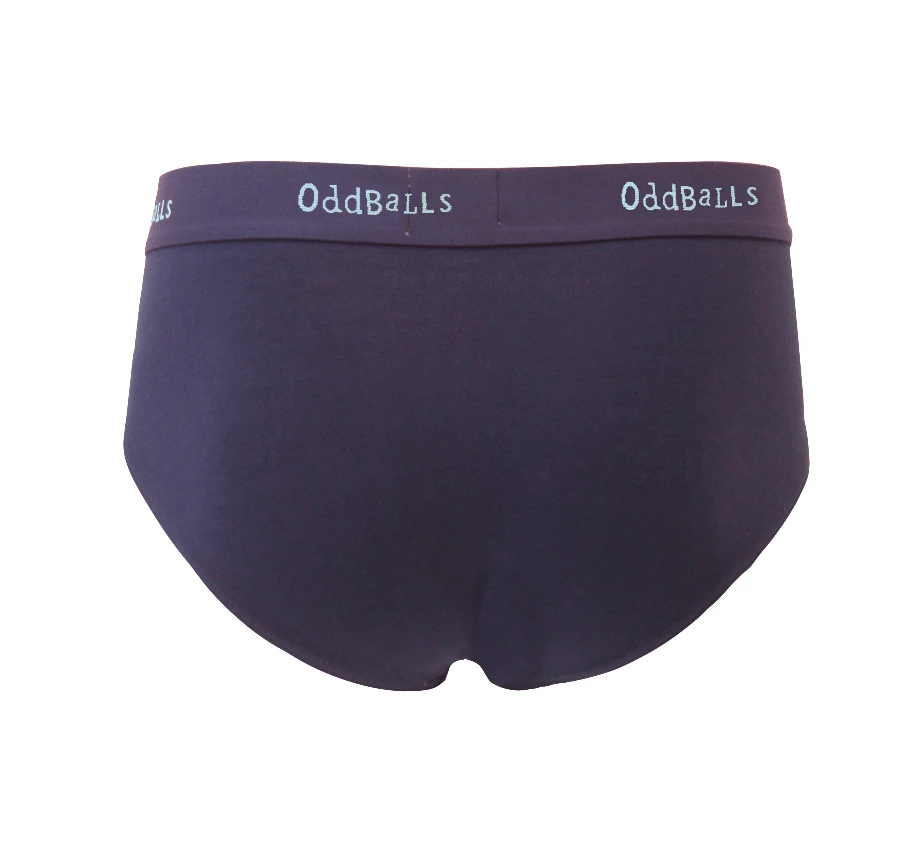 OddBalls Navy & Mint Teen Boys Briefs - Comfortable & Fun Underwear for Teens 4 OddBalls Navy & Mint - Teen Boys Briefs