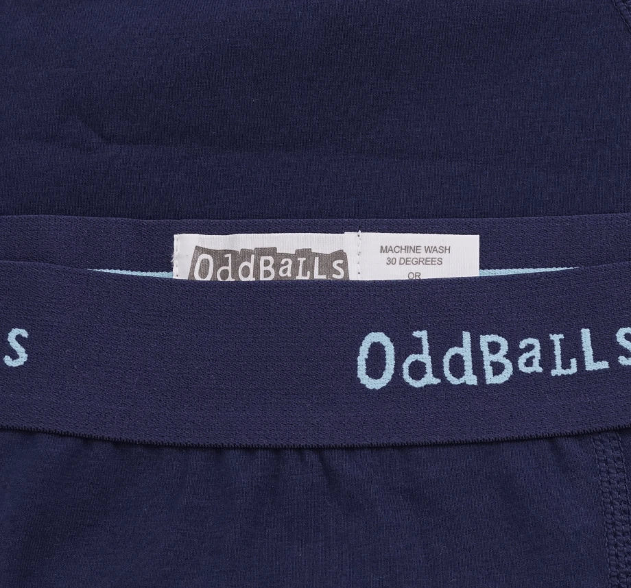 OddBalls Navy & Mint Teen Boys Briefs - Comfortable & Fun Underwear for Teens 5 OddBalls Navy & Mint - Teen Boys Briefs