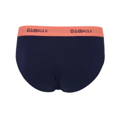 OddBalls Coral & Navy - Teen Boys Briefs
