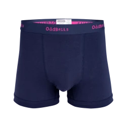 OddBalls Navy & Magenta - Teen Boys Boxer Shorts