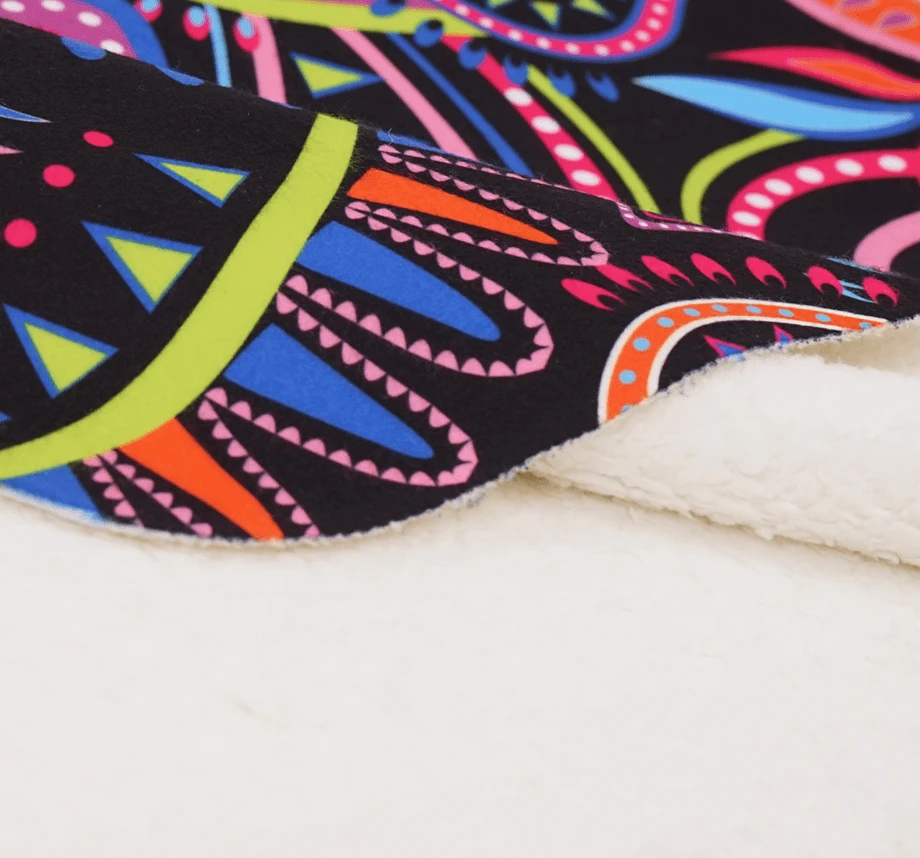 OddBalls Neon Rave - Luxury Sherpa Fleece Blanket | Soft & Warm Rave-Themed Blanket 5 OddBalls Neon Rave - Luxury Sherpa Fleece Blanket