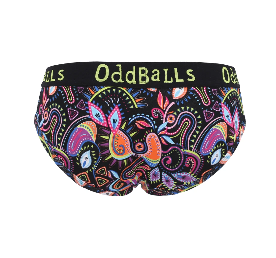 OddBalls Neon Rave Teen Girls Briefs - Vibrant & Comfortable Underwear 4 OddBalls Neon Rave - Teen Girls Briefs