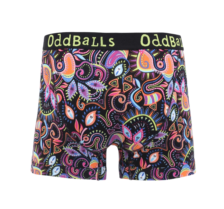 OddBalls Neon Rave - Men's Boxer Shorts | Vibrant & Comfortable Underwear 4 OddBalls Neon Rave - Mens Boxer Shorts
