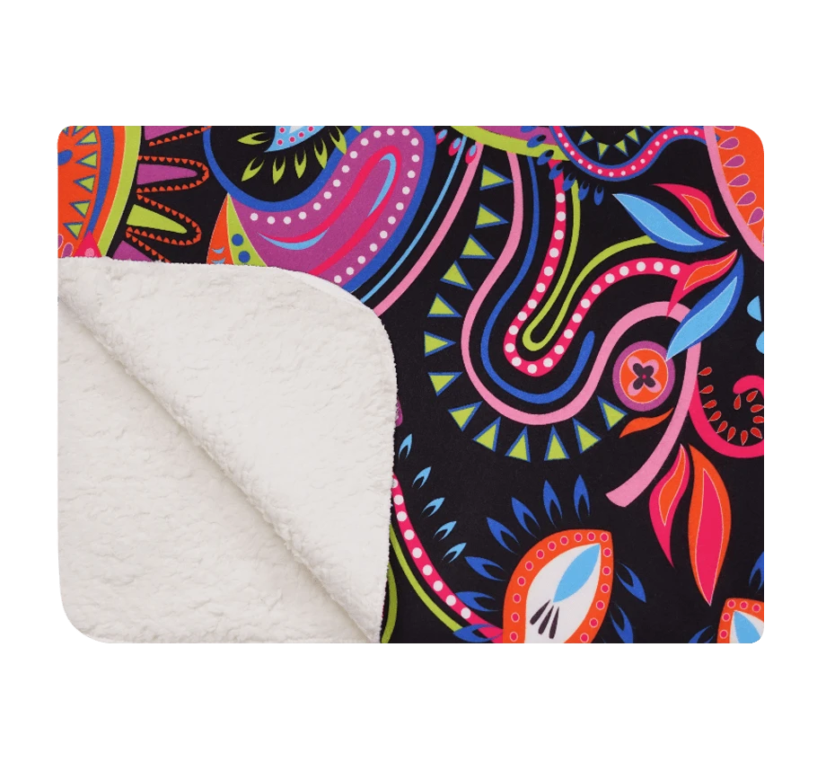 OddBalls Neon Rave - Luxury Sherpa Fleece Blanket | Soft & Warm Rave-Themed Blanket 3 OddBalls Neon Rave - Luxury Sherpa Fleece Blanket