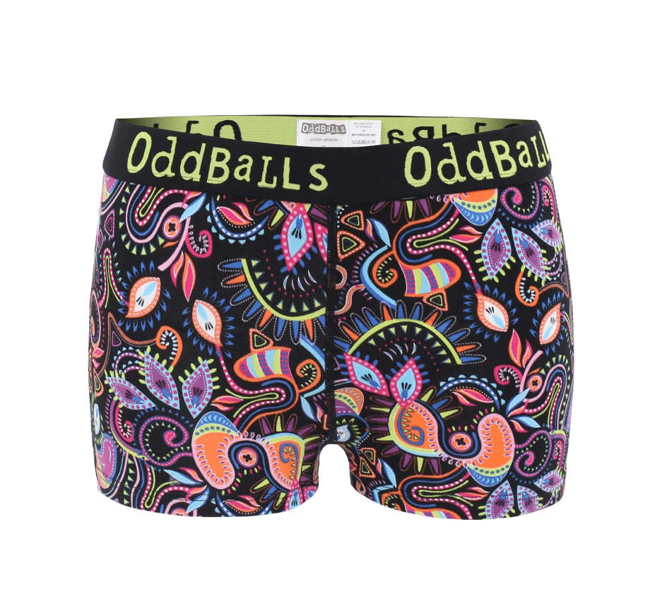 OddBalls Neon Rave Ladies Boxers - Vibrant & Comfortable Women's Underwear 3 OddBalls Neon Rave - Ladies Boxers