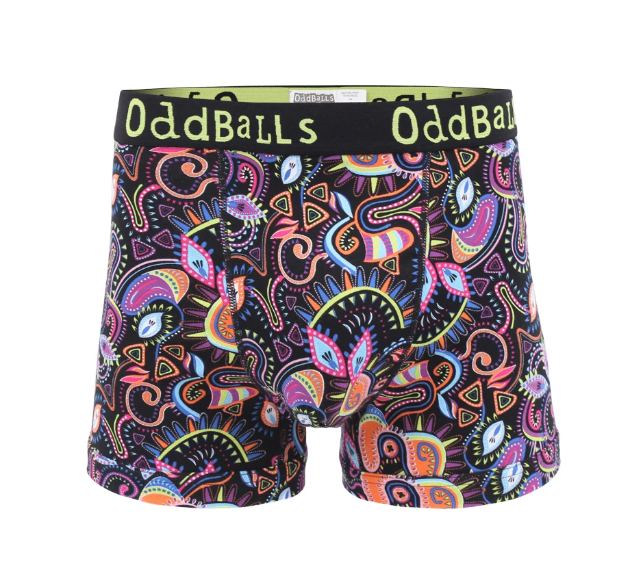 OddBalls Neon Rave - Men's Boxer Shorts | Vibrant & Comfortable Underwear 3 OddBalls Neon Rave - Mens Boxer Shorts