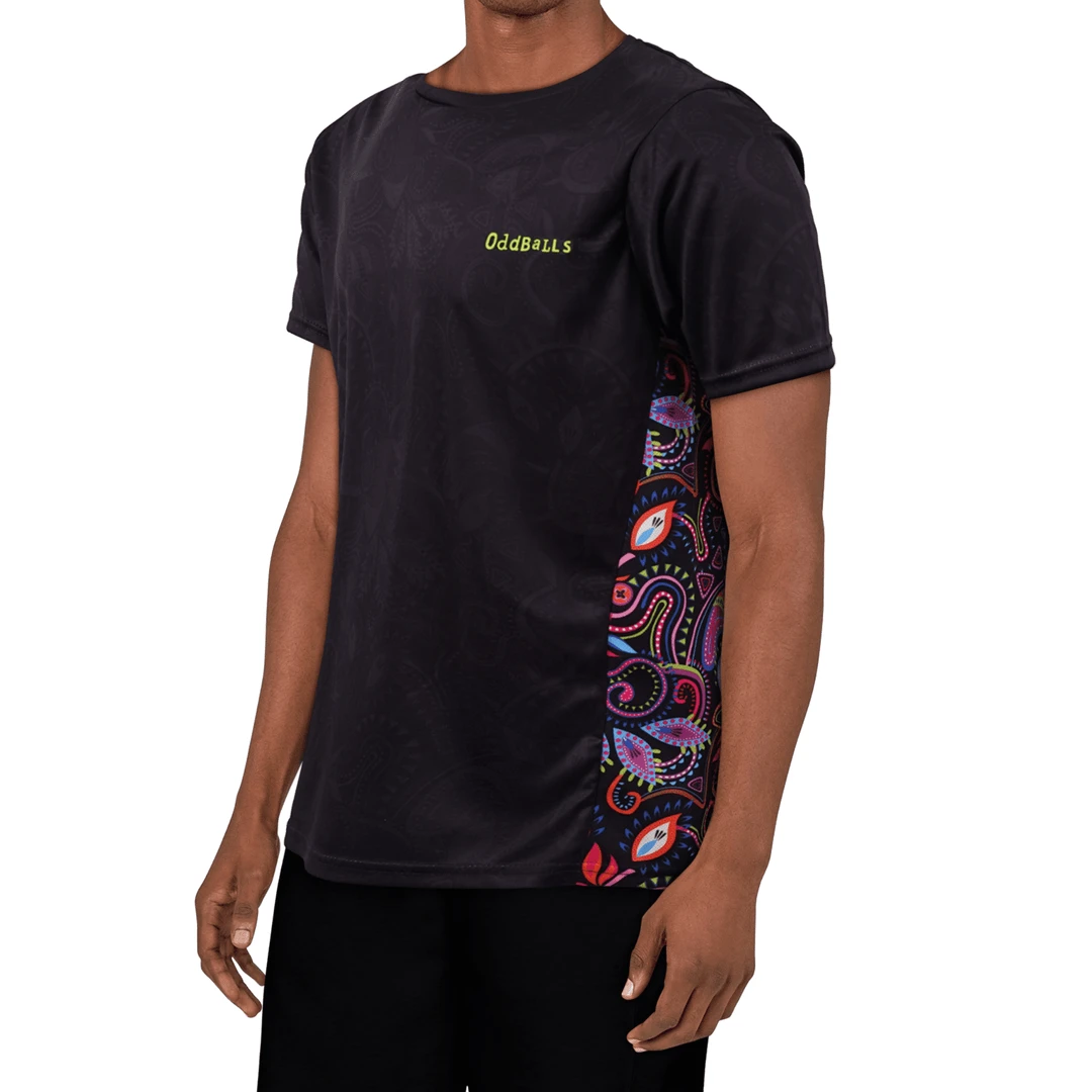 OddBalls Neon Rave Tech Fit Men's Training T-Shirt - High-Performance Sportswear 3 OddBalls Neon Rave - Tech Fit - Mens Training T-Shirt
