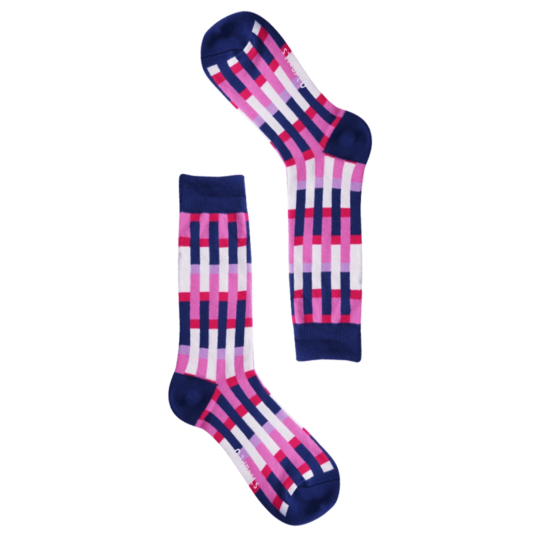 OddBalls Navy Towers Socks - Fun & Comfortable Men's Socks 3 OddBalls Navy Towers - Socks