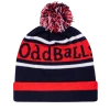 OddBalls Original | Navy | Cherry | White - Bobble Hat - 6 Accessories