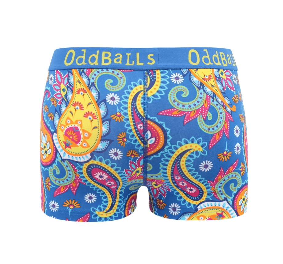 OddBalls Paisley Ladies Boxers - Stylish Women's Underwear, Comfortable & Breathable 4 OddBalls Paisley - Ladies Boxers