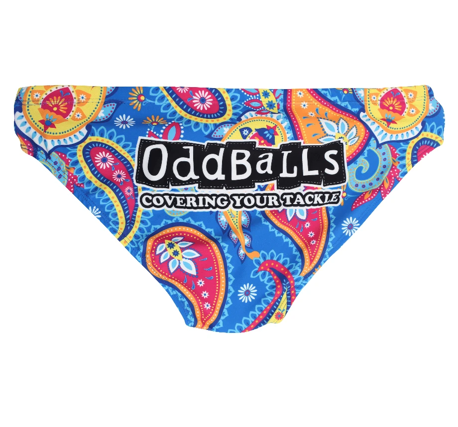 OddBalls Paisley Print Men's Swimmers - Summer Range | Comfortable & Stylish Swimwear 4 OddBalls Paisley - Swimmers