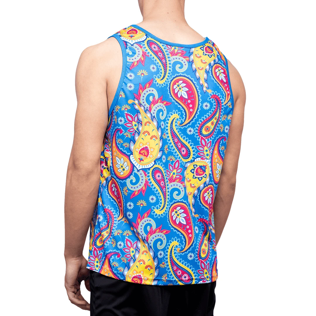 OddBalls Sportswear Paisley Running Vest - Lightweight & Breathable for Men & Women 4 OddBalls Sportswear Paisley - Adventurous - Running Vest