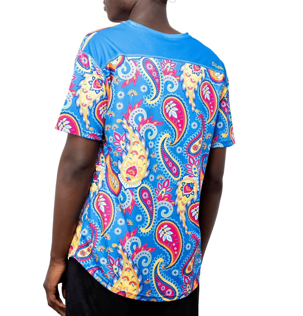 OddBalls Sportswear Paisley - Adventurous Mens Training T-Shirt | Comfortable & Stylish Workout Tee 4 OddBalls Sportswear Paisley - Adventurous - Mens Training T-Shirt