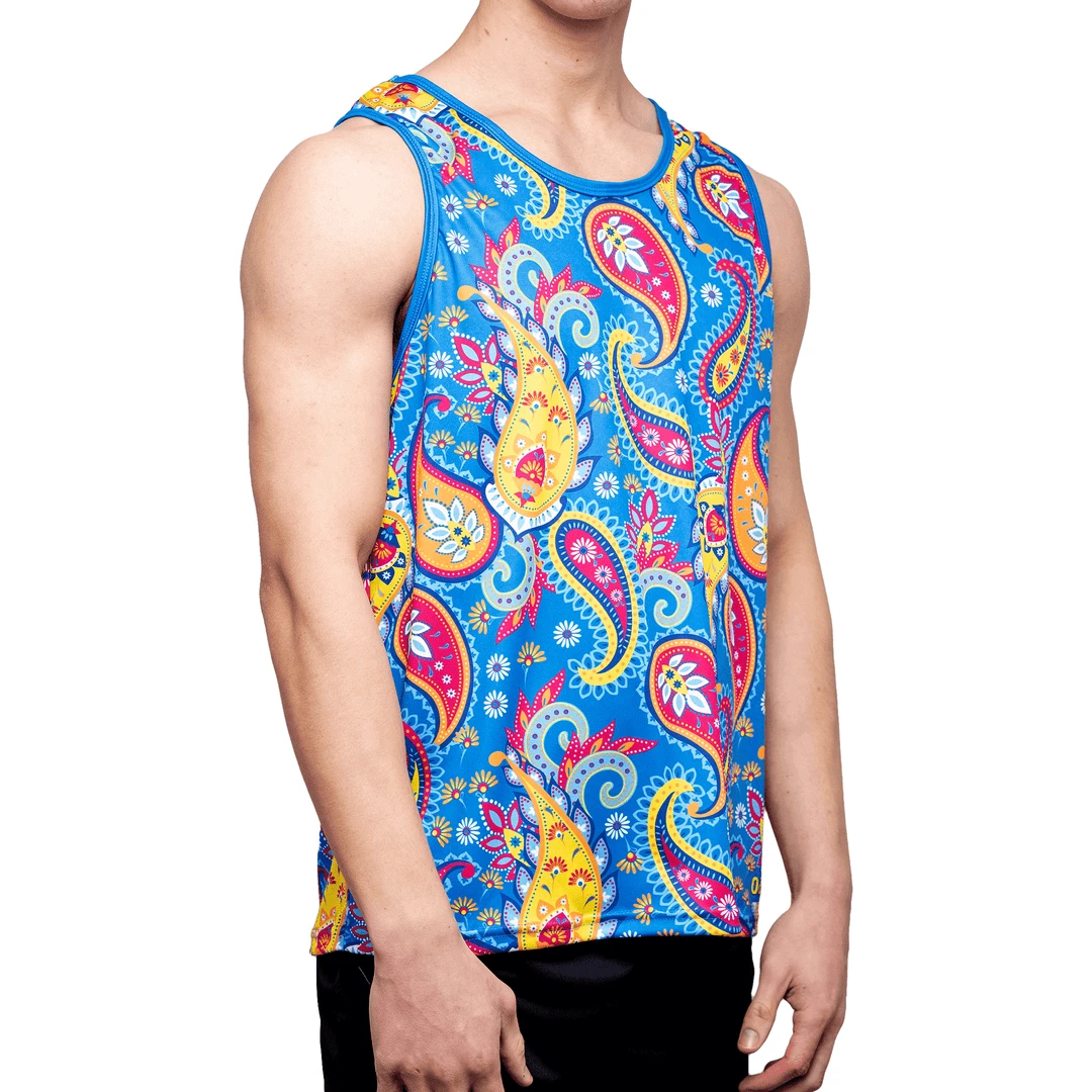 OddBalls Sportswear Paisley Running Vest - Lightweight & Breathable for Men & Women 3 OddBalls Sportswear Paisley - Adventurous - Running Vest