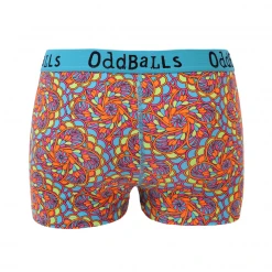 OddBalls Teen Girls Boxer Shorts Peacock - Teen Girls Boxers