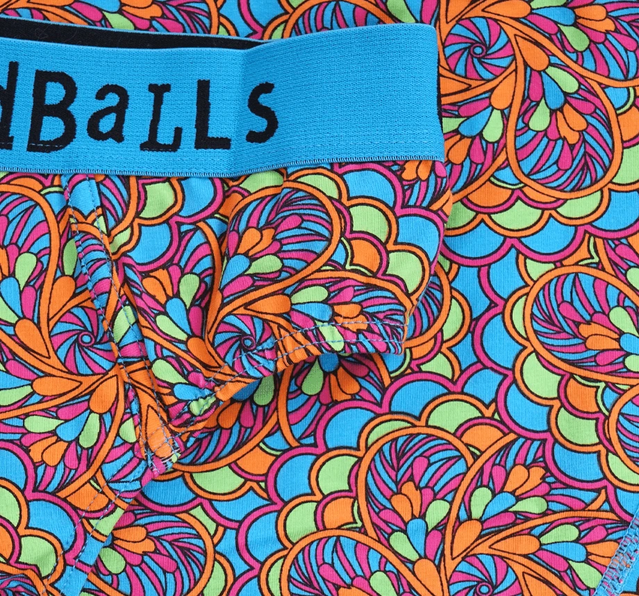 OddBalls Peacock Print Teen Boys Briefs - Fun & Comfortable Underwear 6 OddBalls Peacock - Teen Boys Briefs