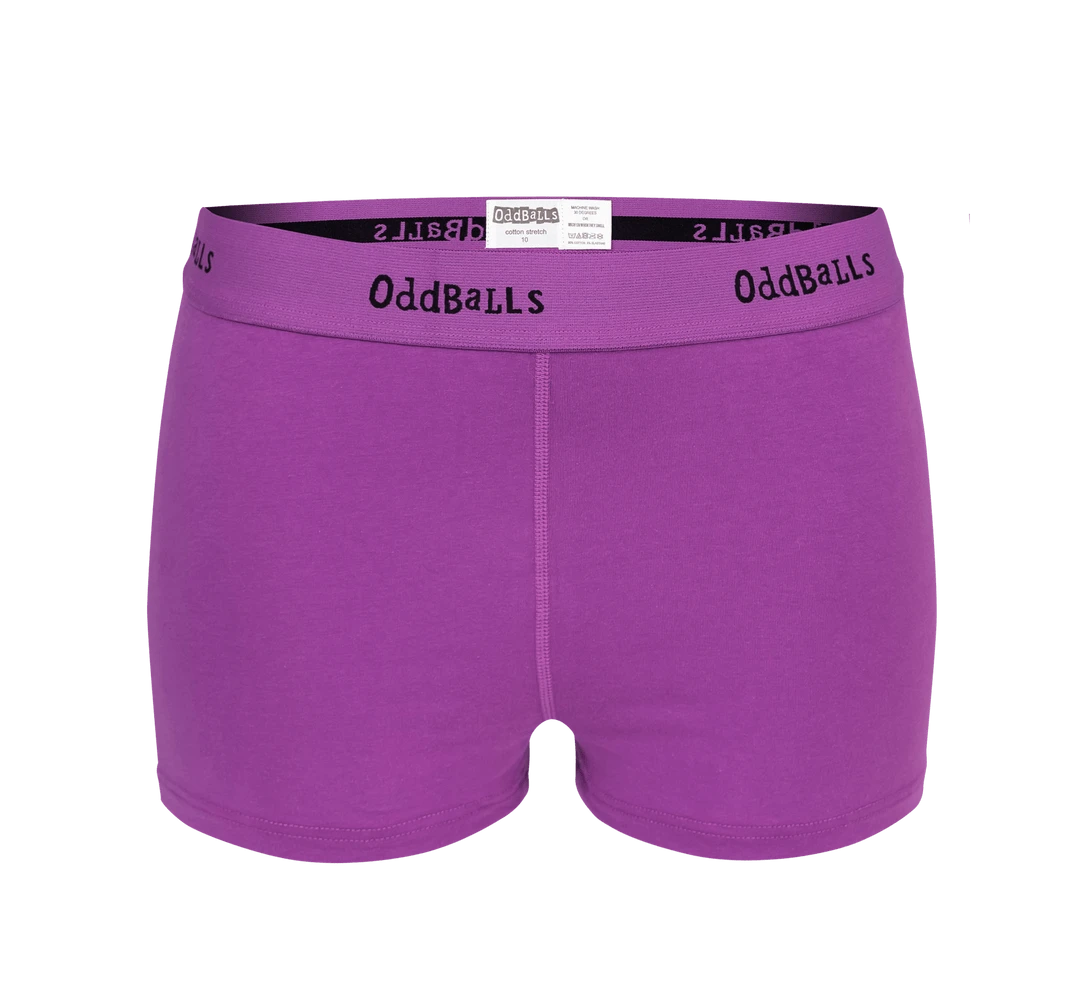 OddBalls Ladies Boxer Shorts & Socks Monthly Subscription - Fun & Comfortable Underwear & Socks Set 7 OddBalls Subscriptions Boxers CLASSIC Subscription - Ladies Boxer Shorts & Socks Monthly Subscription
