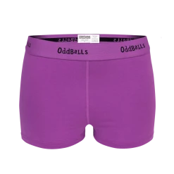 OddBalls Purple & Black - Teen Girls Boxers