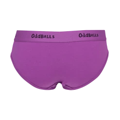 OddBalls Purple & Black - Teen Girls Briefs