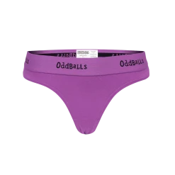 OddBalls Purple & Black - Teen Girls Thong Teen Girls Thongs