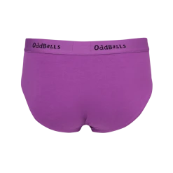 OddBalls Purple & Black - Teen Boys Briefs