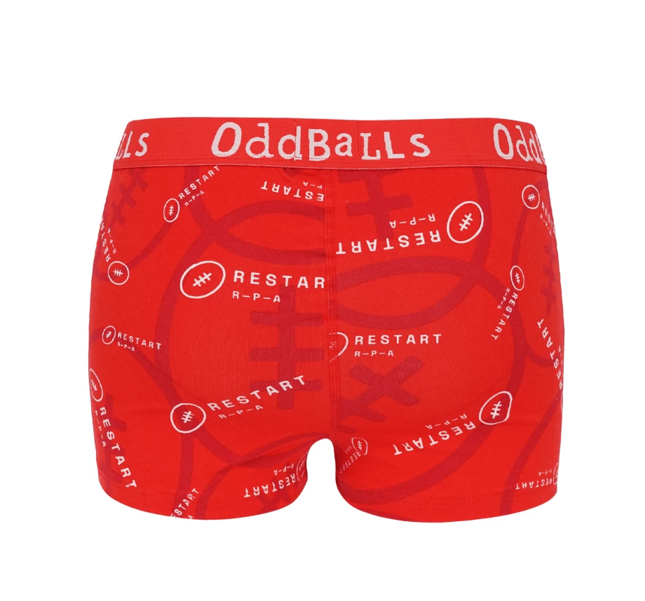 OddBalls Restart RPA Charity - Ladies Boxers | Comfortable & Fun Underwear 4 OddBalls Restart RPA Charity - Ladies Boxers