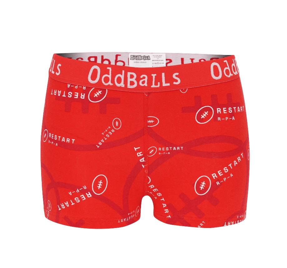 OddBalls Restart RPA Charity - Ladies Boxers | Comfortable & Fun Underwear 3 OddBalls Restart RPA Charity - Ladies Boxers