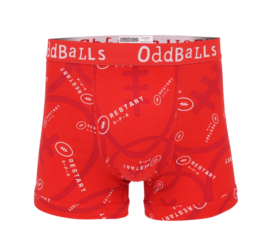 OddBalls Restart RPA Charity - Men's Boxer Shorts | Comfortable & Fun Underwear 3 OddBalls Restart RPA Charity - Mens Boxer Shorts