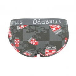 OddBalls Teen Girls Briefs England Rugby League Grey - Teen Girls Brief