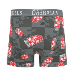 OddBalls England Rugby League Grey - Teen Boys Boxer Shorts