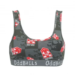 OddBalls England Rugby League Grey - Teen Girls Bralette