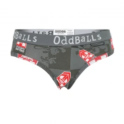 OddBalls Teen Girls Briefs England Rugby League Grey - Teen Girls Brief