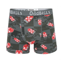 OddBalls England Rugby League Grey - Teen Boys Boxer Shorts