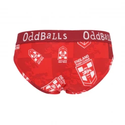 OddBalls England Rugby League Red - Teen Girls Brief Teen Girls Briefs