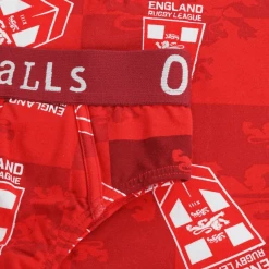 OddBalls England Rugby League Red - Teen Boys Briefs