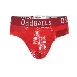 OddBalls England Rugby League Red - Teen Boys Briefs