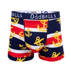 OddBalls Royal Navy - Teen Boys Boxer Shorts