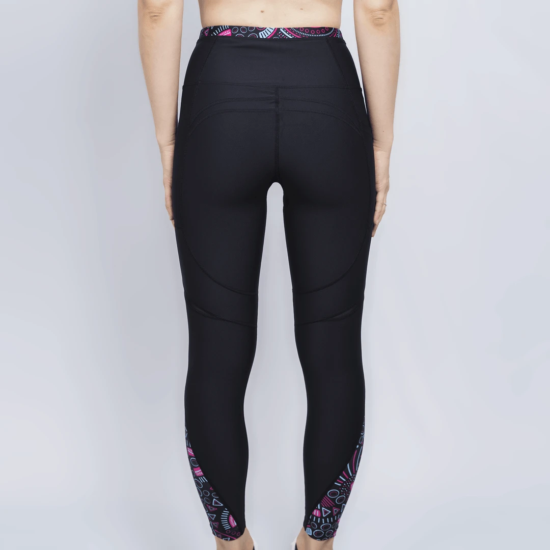 OddBalls Scribbles Leggings & Sports Bra Set - Fun & Comfortable Women's Sportswear 10 OddBalls Scribbles - Leggings + Sports Bra Bundle