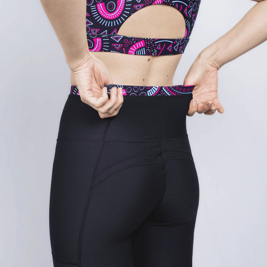 OddBalls Scribbles Leggings & Sports Bra Set - Fun & Comfortable Women's Sportswear 6 OddBalls Scribbles - Leggings + Sports Bra Bundle