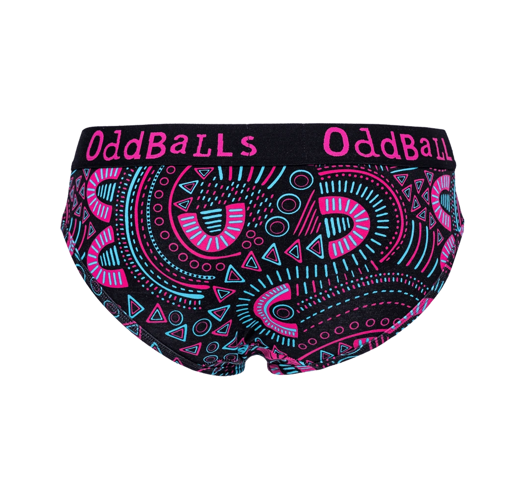 OddBalls Scribbles - Ladies Briefs | Fun & Comfortable Women's Underwear 4 OddBalls Scribbles - Ladies Briefs
