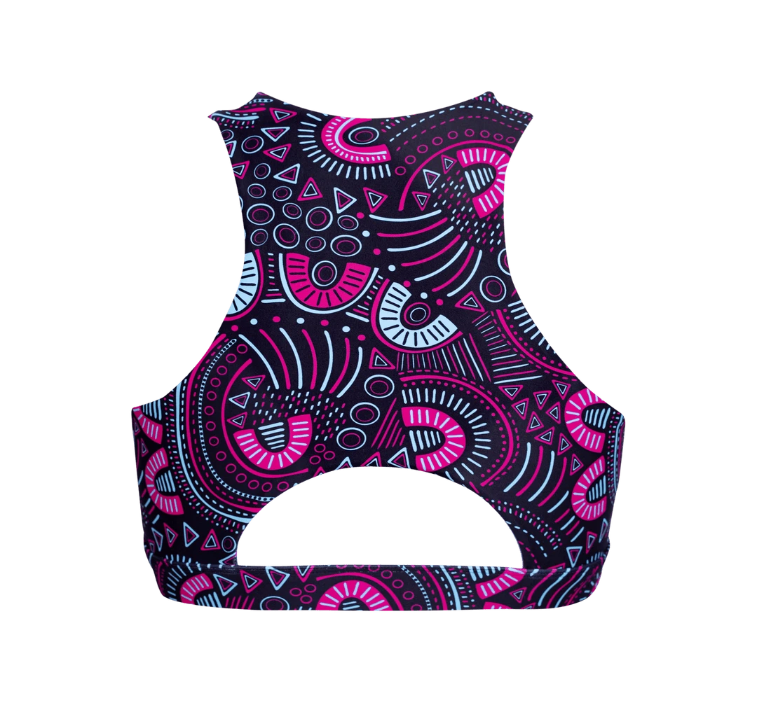 OddBalls Scribbles Leggings & Sports Bra Set - Fun & Comfortable Women's Sportswear 8 OddBalls Scribbles - Leggings + Sports Bra Bundle