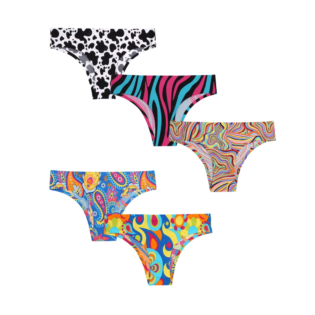 OddBalls The Original Bundle - Ladies Seamless Briefs 5 Pack | Comfortable & Stylish Underwear 3 OddBalls The Original Bundle - Ladies Seamless Briefs 5 Pack Bundle