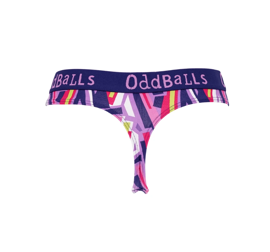 OddBalls Stack Attack - Teen Girls Thongs | Fun & Comfortable Underwear 3 OddBalls Stack Attack - Teen Girls Thongs