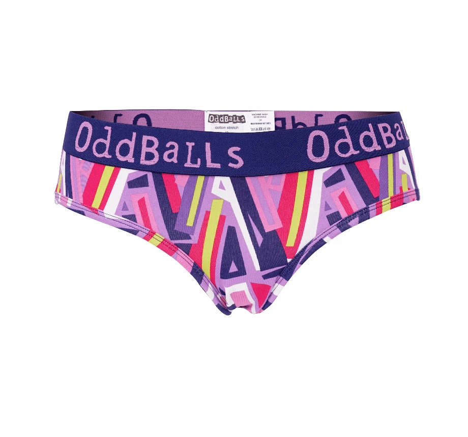 OddBalls Stack Attack - Fun & Comfortable Teen Girls Briefs | Soft Cotton Underwear 3 OddBalls Stack Attack - Teen Girls Briefs