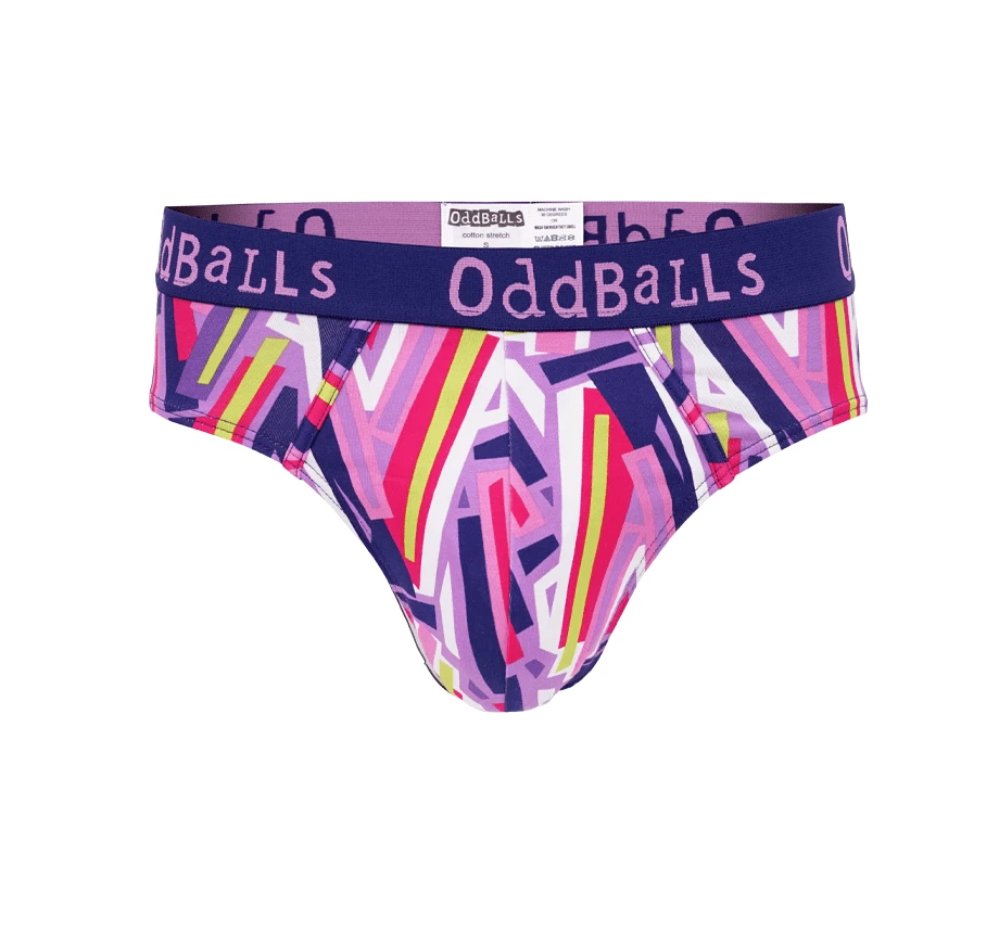 OddBalls Stack Attack - Men's Funny Novelty Briefs | Comfortable Cotton Underwear 3 OddBalls Stack Attack - Mens Briefs