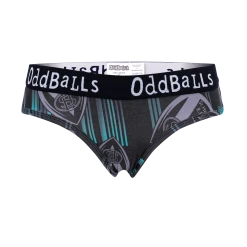 OddBalls St Helens - Black | Green | Grey - Ladies Briefs